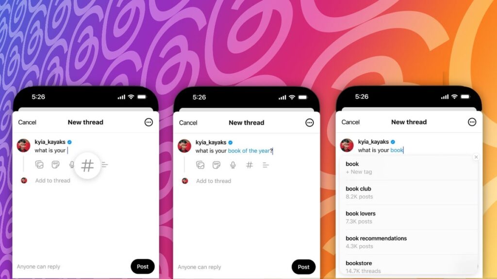 Threads lanza Tags su propia versión simplificada de los hashtags